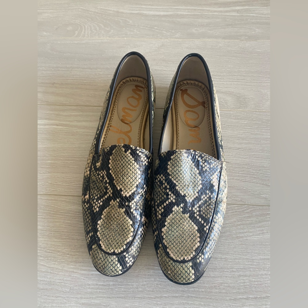 Sam Edelman Leon loafer, snake skin leather upper